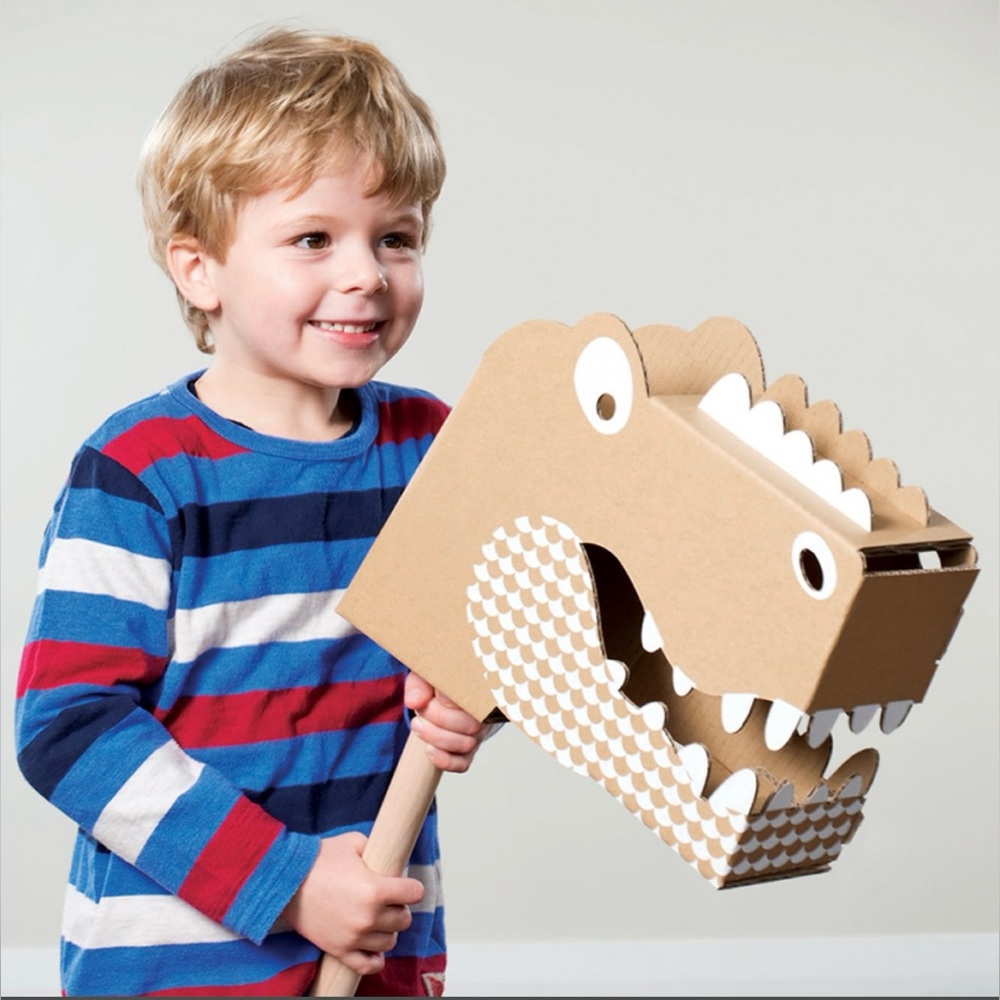 Flatout Frankie Cardboard Little Roar Monster Pretend Play Toy NEW